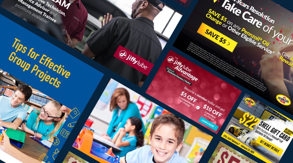 collection of digital ads