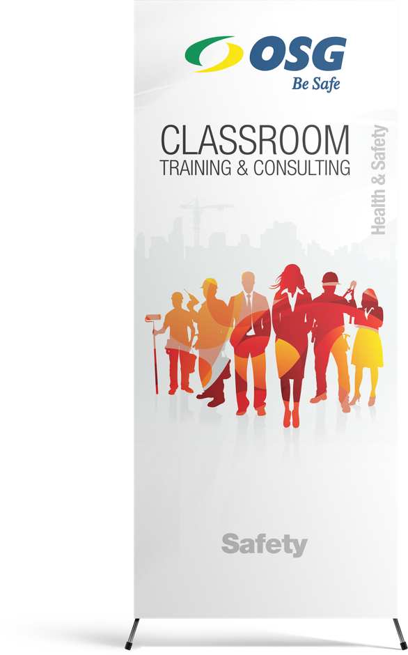 OSG Be Safe Classroom Training & Consulting Pull-Up Stand-Up Banner