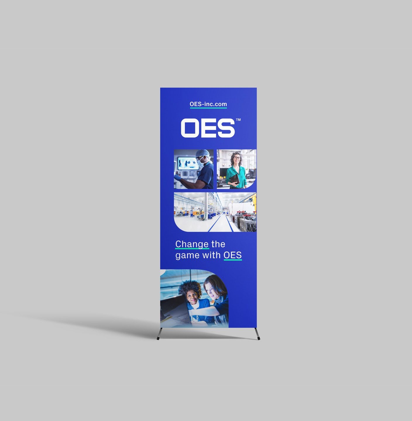 OES Tradeshow Pull-Up Stand-Up Banner