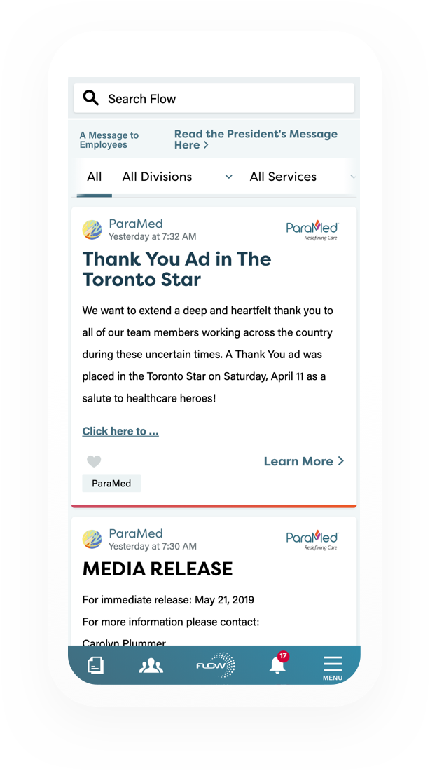 Flow mobile webpage loaded