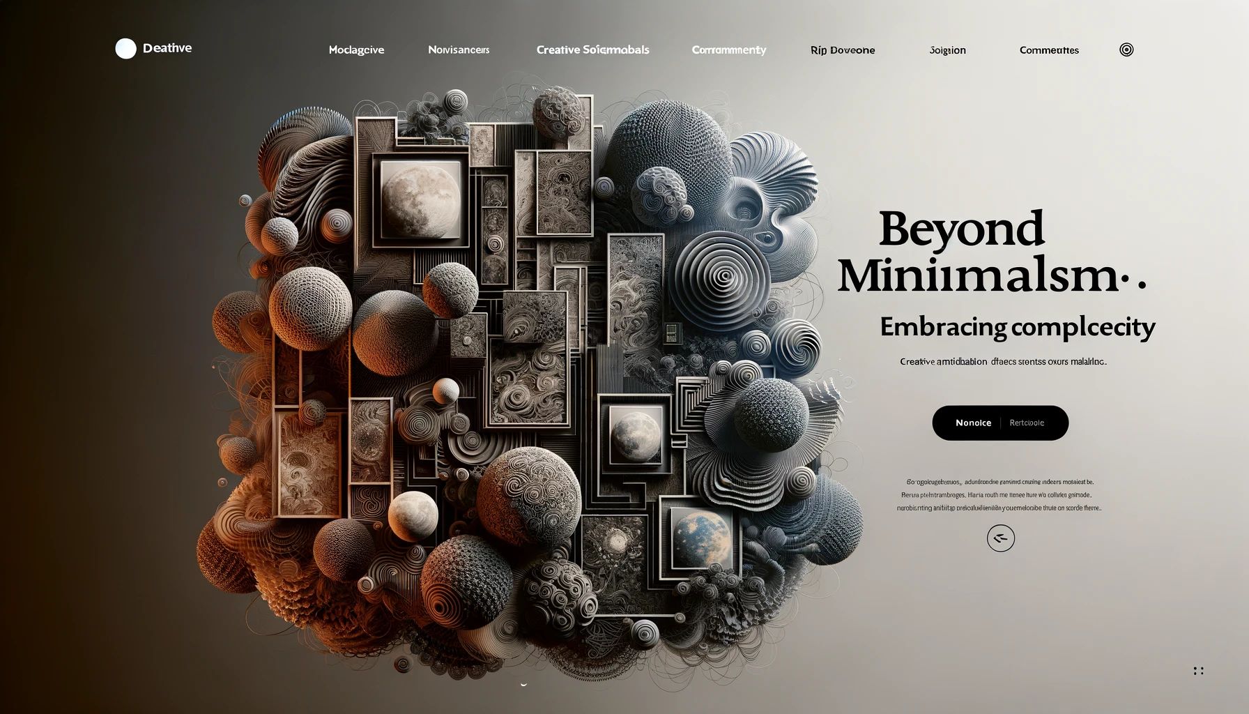 Beyond Minimalism Graphic - embracing complexity.