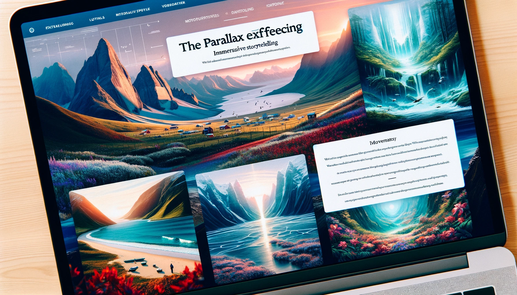 The Parallax Effect: immersive storytelling with a dynamic backgrounds.