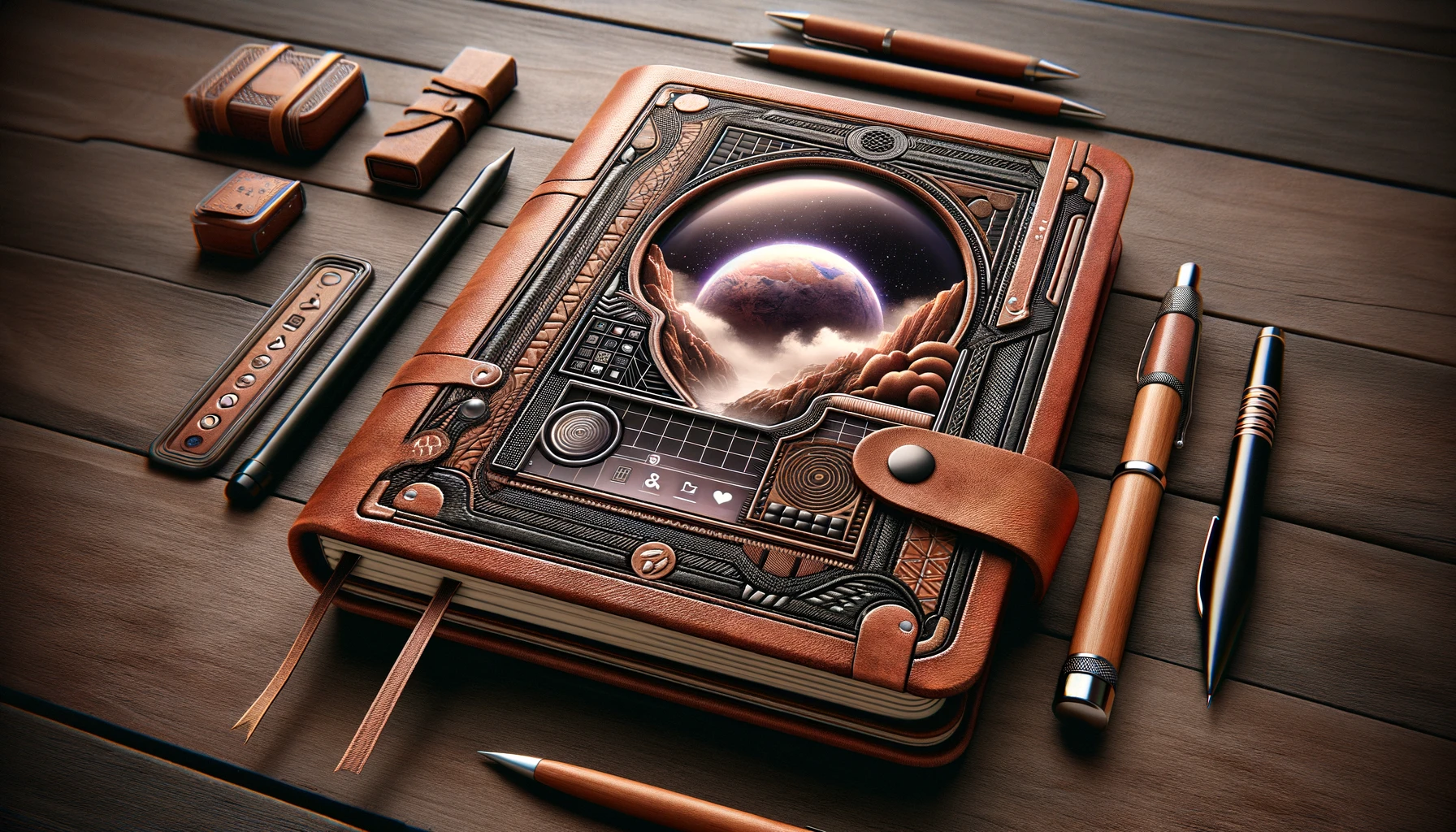 Blending digital with familiar textures - skeuomorphism is making a comeback.